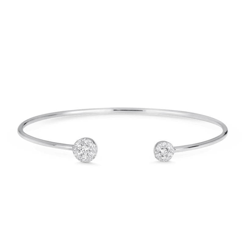 Flexible Diamond Cuff Bracelet, .85 Carat, 14K White Gold | Diamond Stores  Long Island – Fortunoff Fine Jewelry